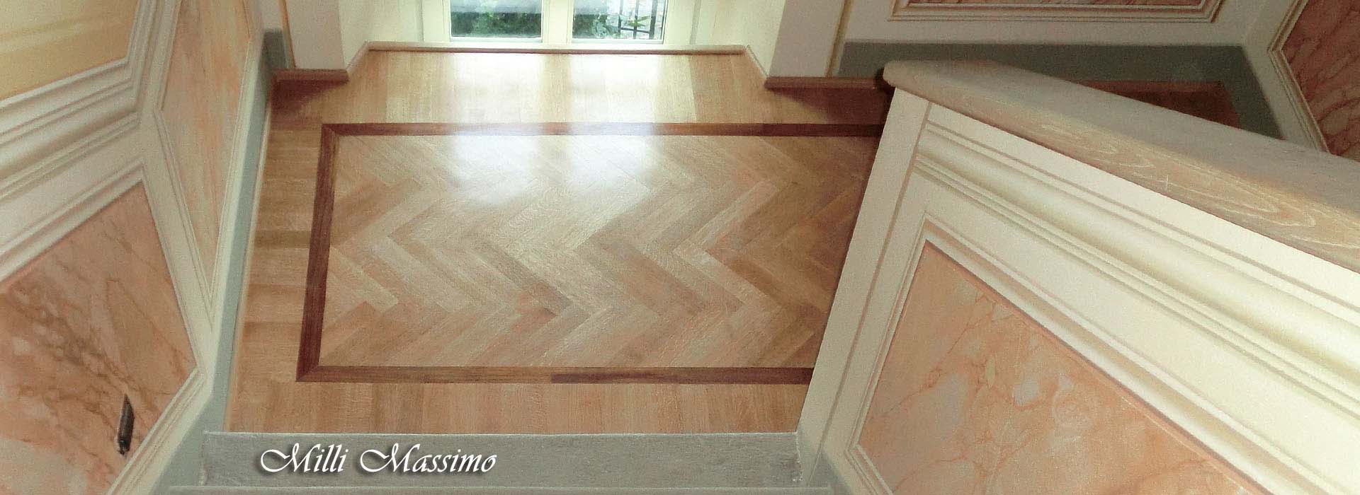 Rivestimento scale in legno