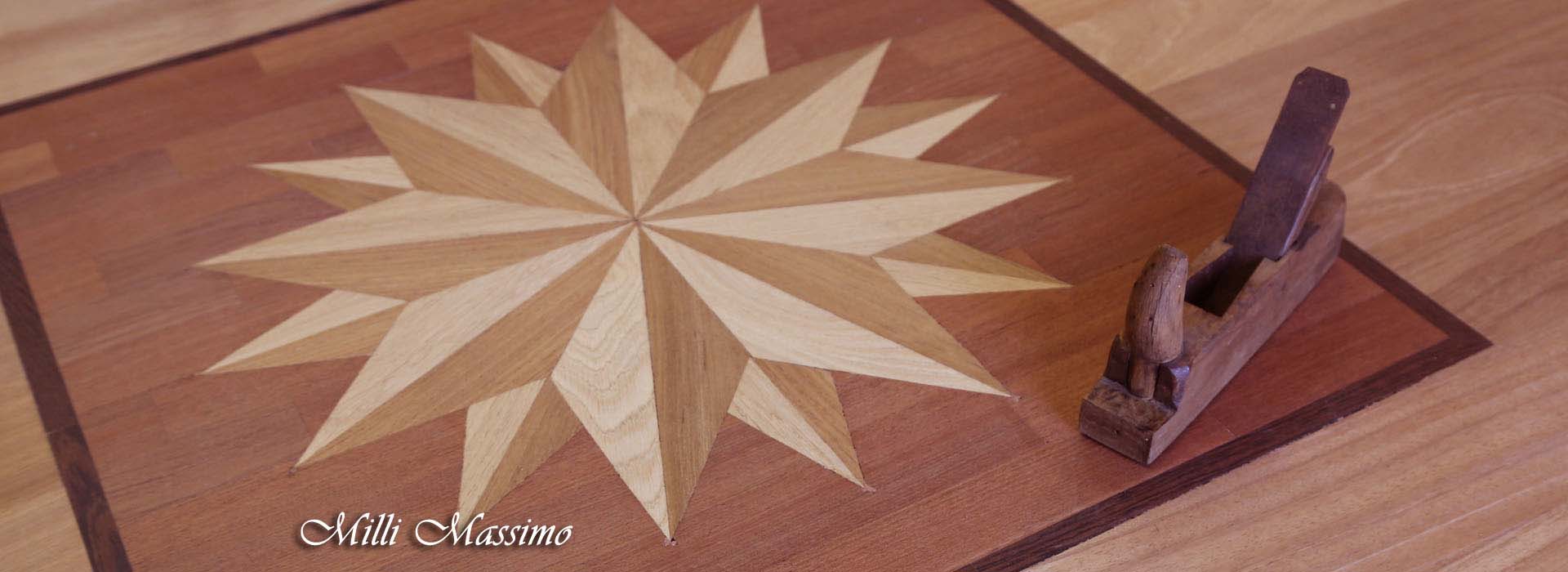 Disegni e intagli di parquet su misura